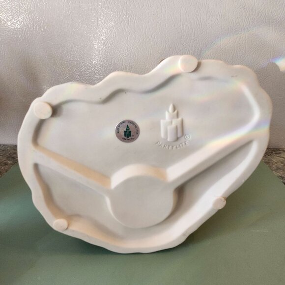 Snowman Family Ceramic Tealight Candle Holder Figurine Retired Snowbell PartyLit - Picture 11 of 12